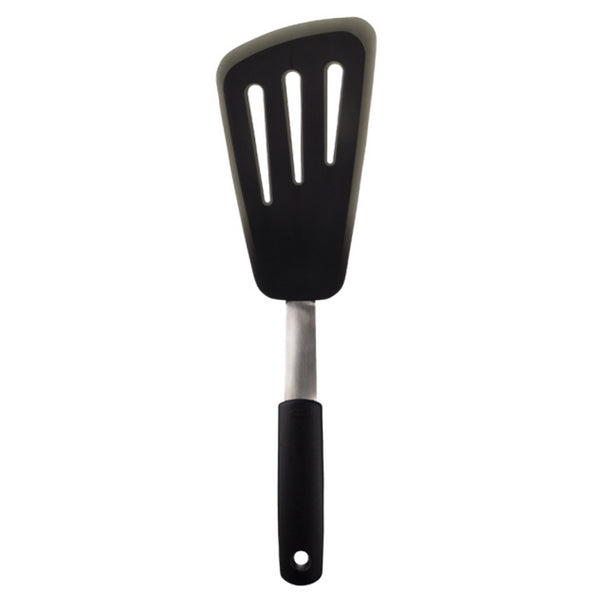 Fox Run Offset Icing Spatula, 8-Inch Stainless Steel Blade, Wood Handle