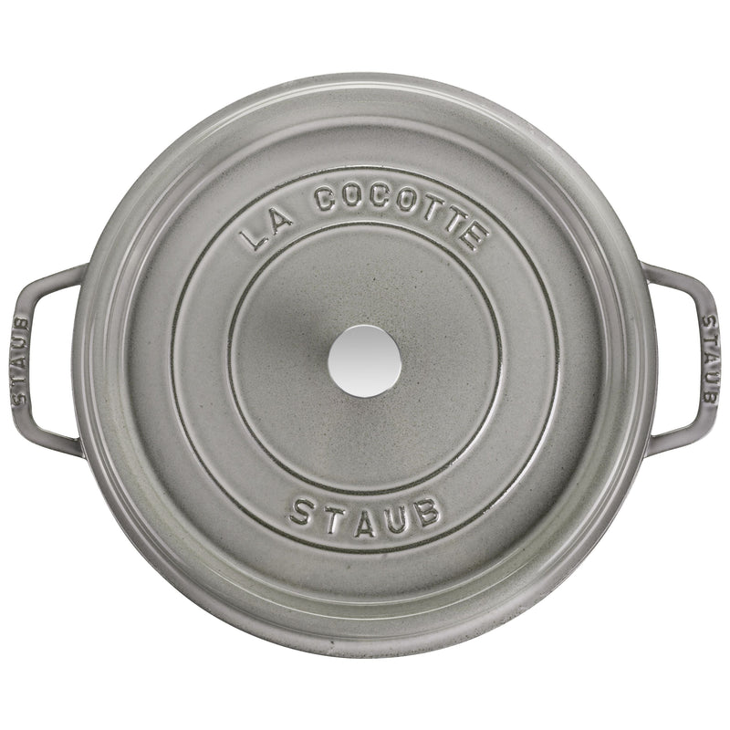 Staub Casserole with Handle 14 Graphite Grey