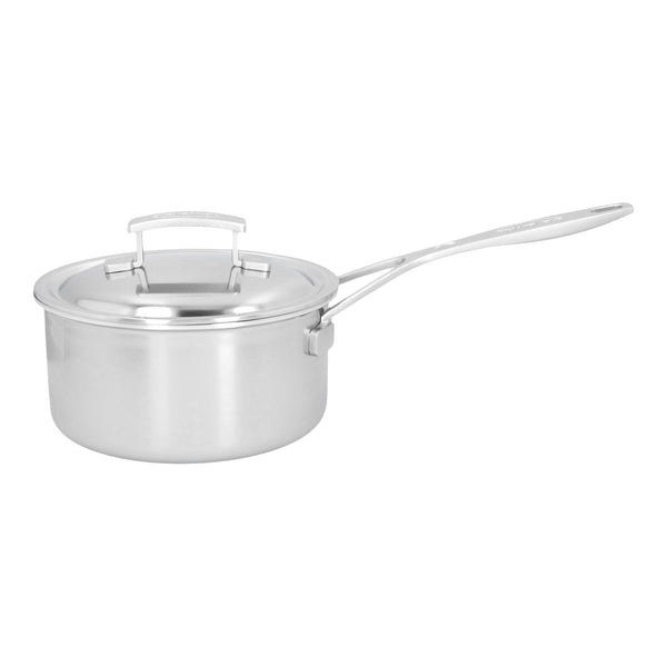 Industry 2 Qt 5-Ply Stainless Steel Saucepan with Lid, Demeyere
