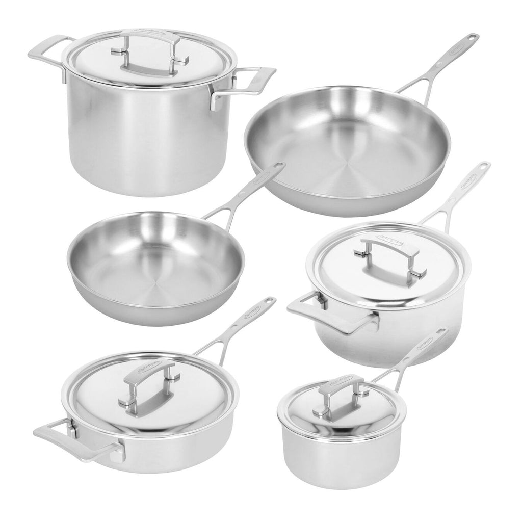 Demeyere Industry Stainless-Steel 10-Piece Cookware Set