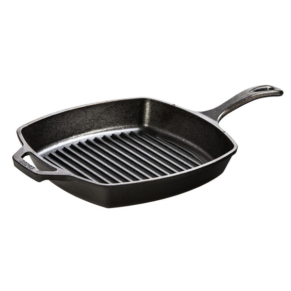 LODGE 10.5 INCH SEASONED CAST IRON GRIDDLE WITH HANDLE L90G3